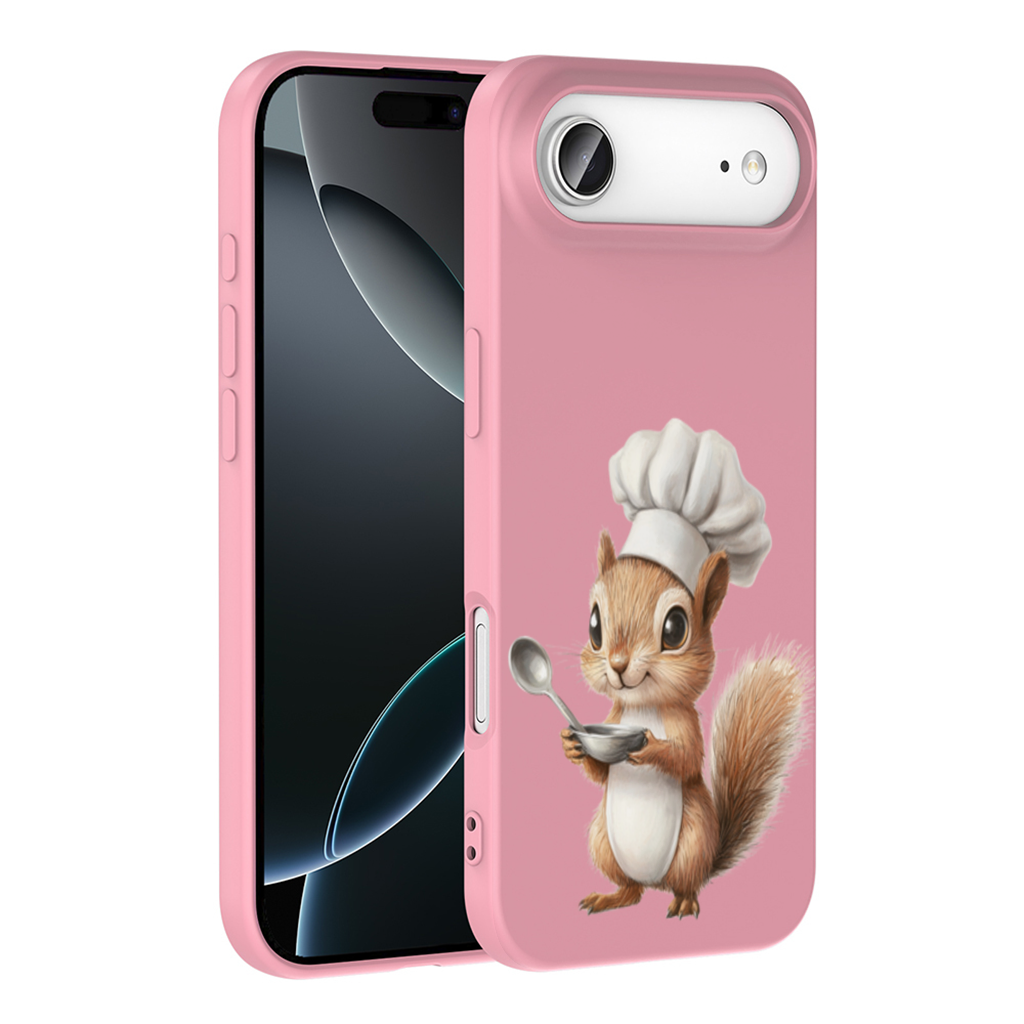Aşçı Şapkalı Sevimli Sincap iPhone 17 Air Kılıfı