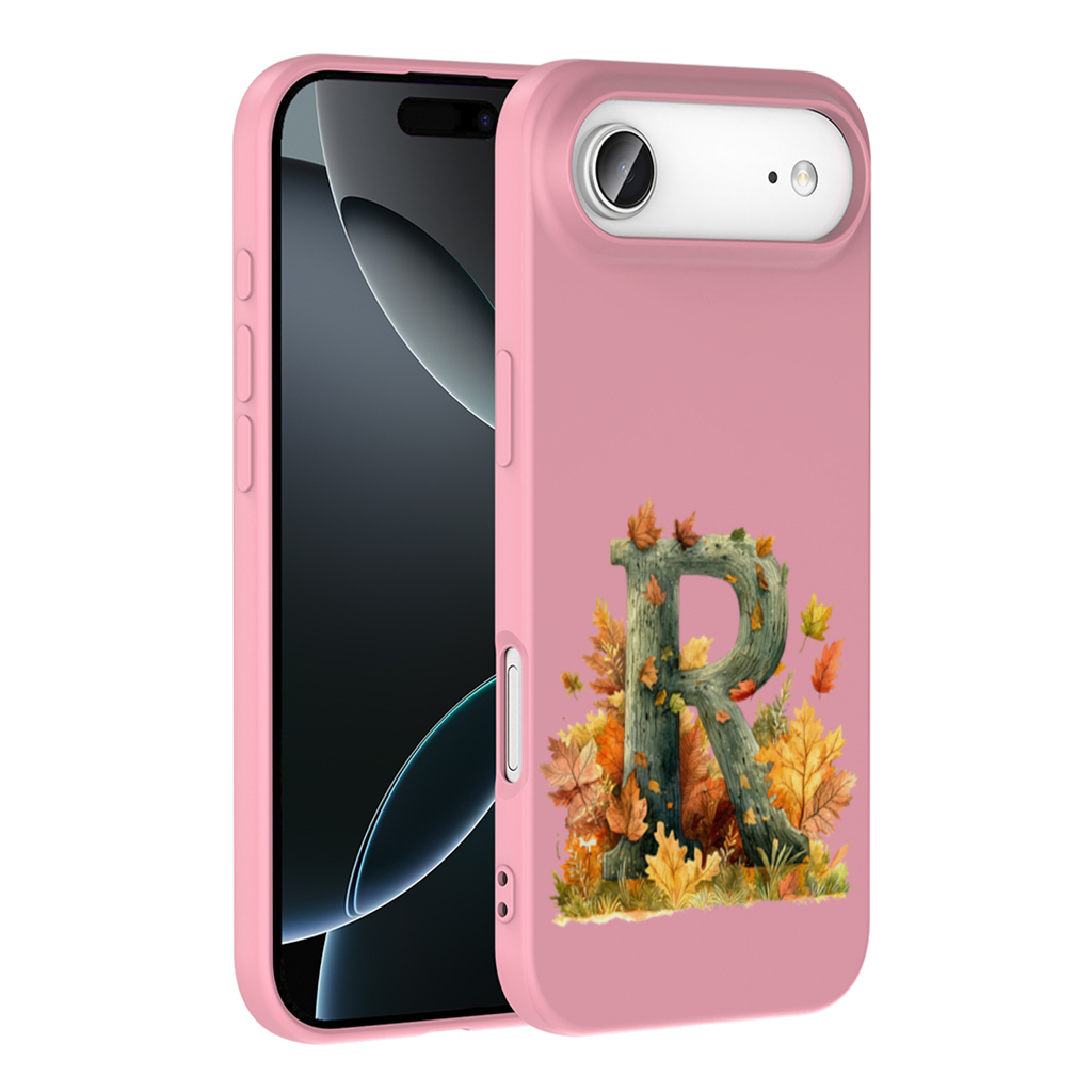 Autumn Letter R with Fall Leaves İphone 17 Air Case