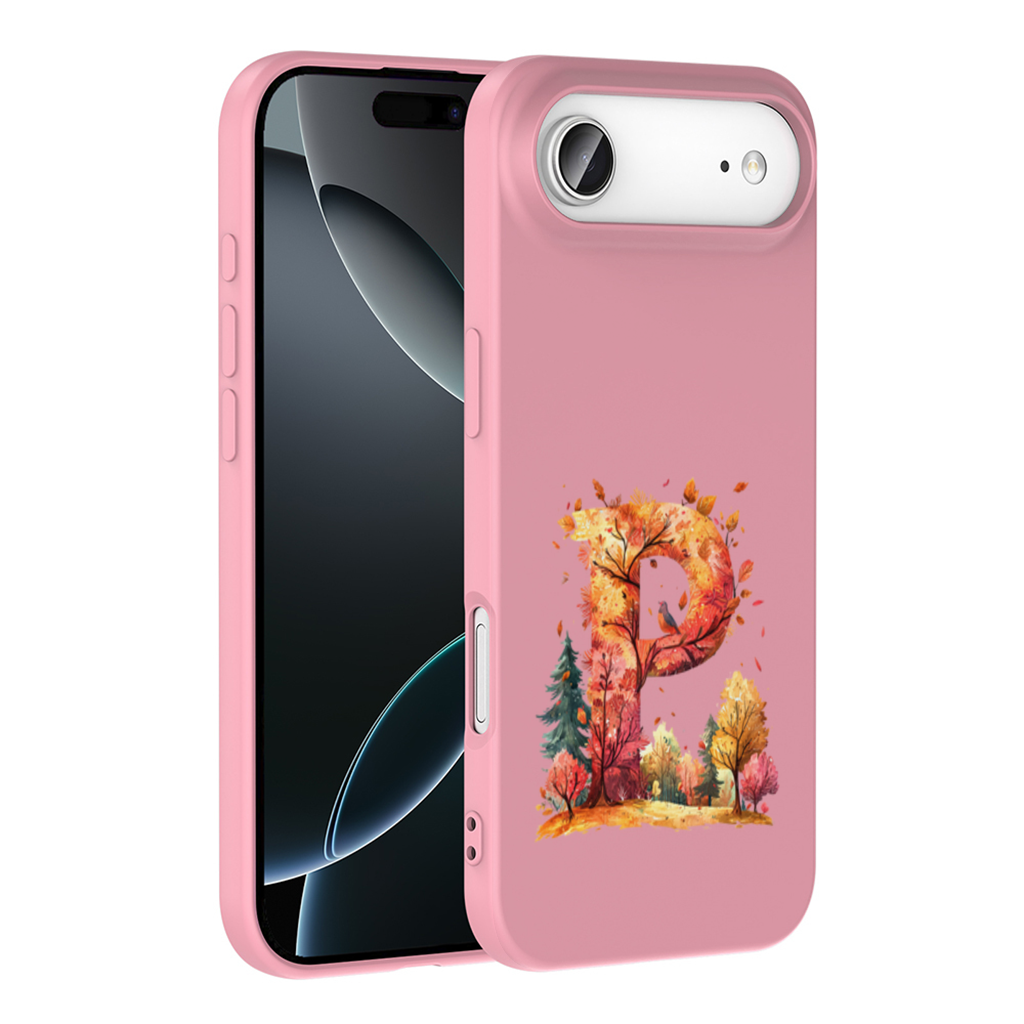 Turuncu Yapraklı Orman Kuşu P Harfi iPhone 17 Air Kılıfı