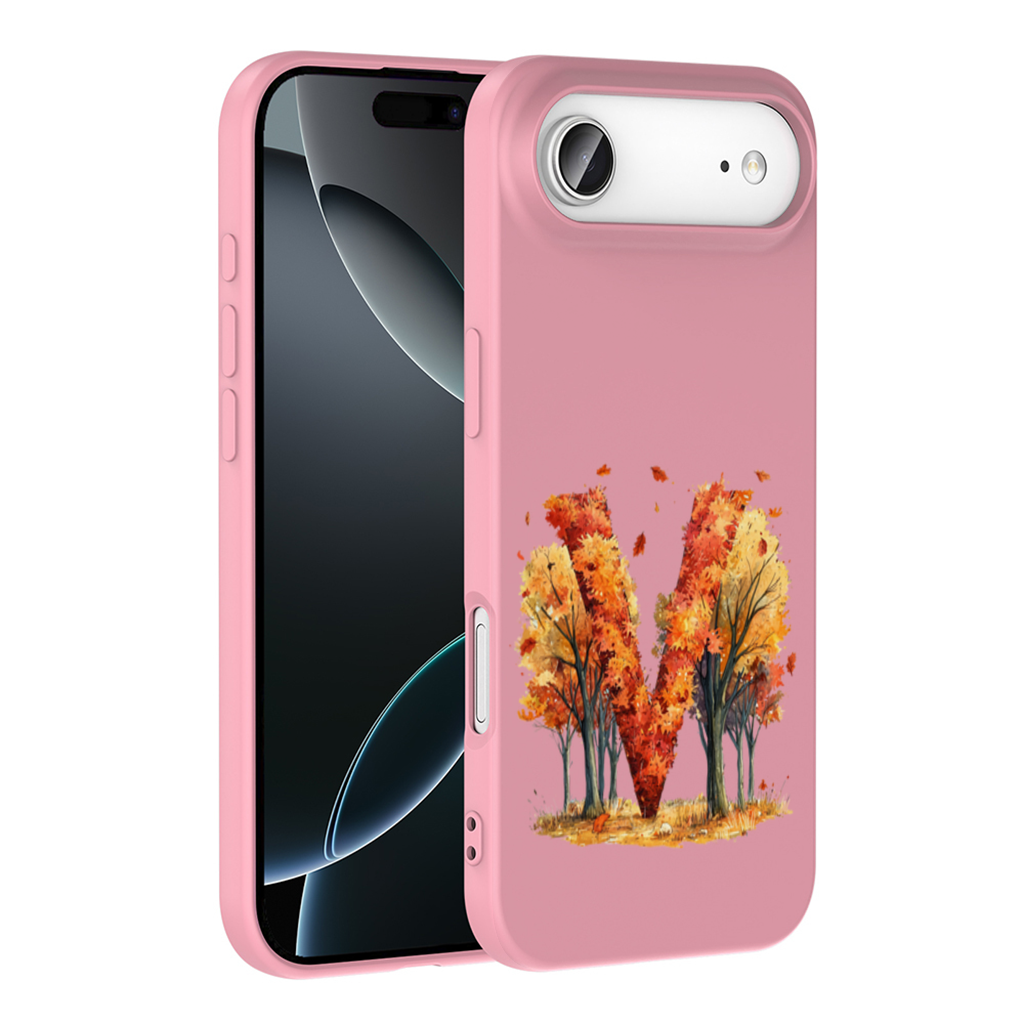 Turuncu Sonbahar Ormanı M Harfi iPhone 17 Air Kılıfı
