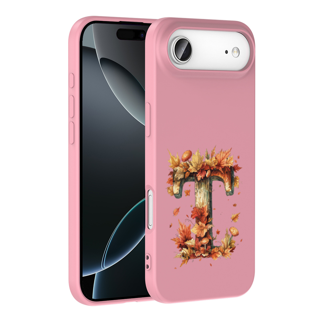 Sonbahar Yapraklı Odunsu T Harfi iPhone 17 Air Kılıfı