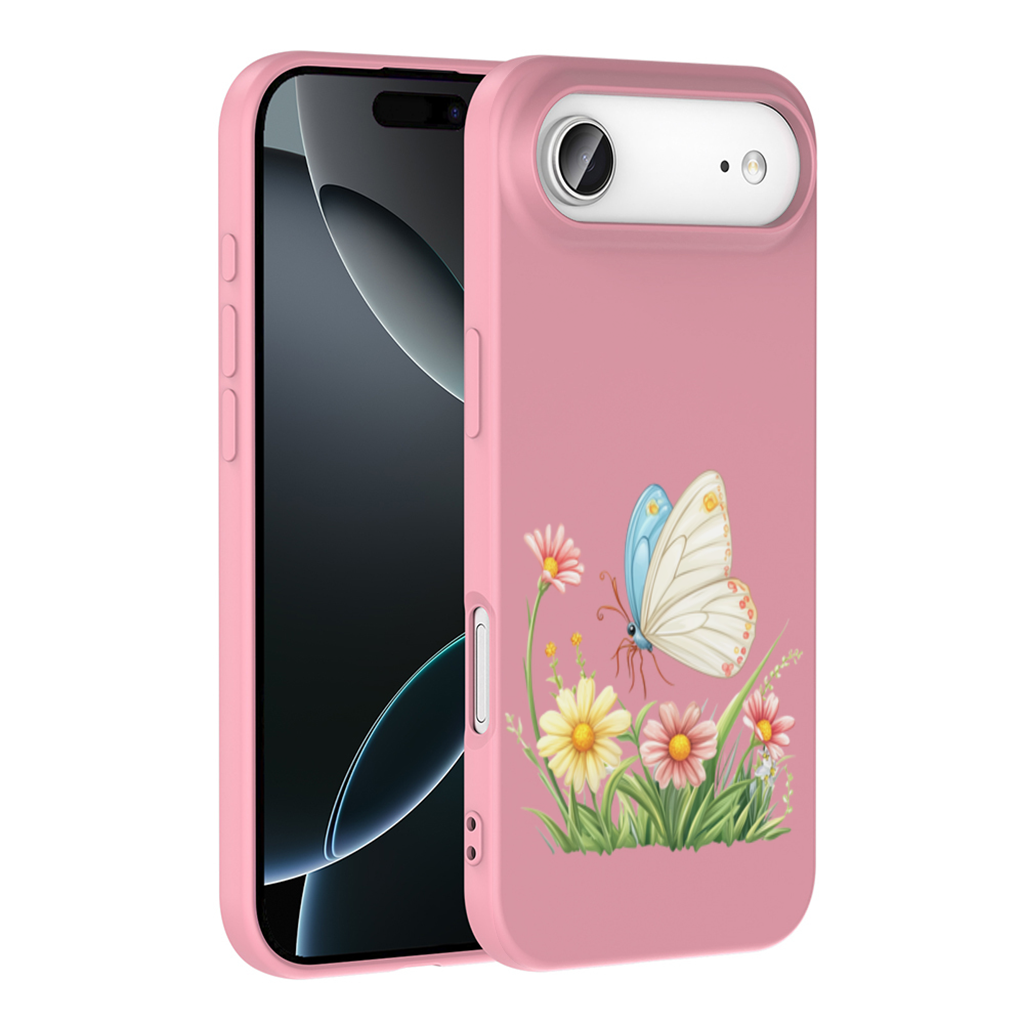 Pastel Kelebek ve Kır Çiçekleri Bahçesi iPhone 17 Air Kılıfı