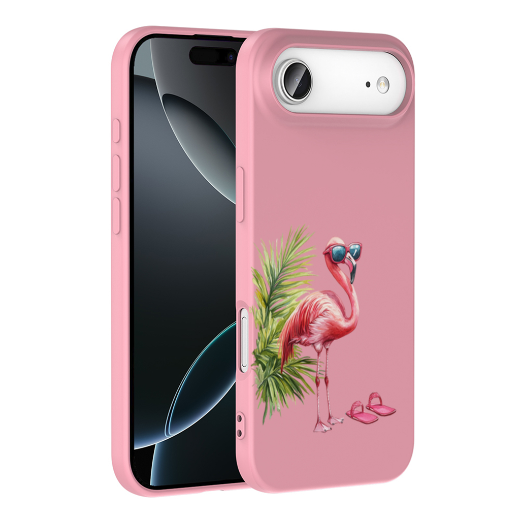 Pink Flamingo with Sunglasses İphone 17 Air Case