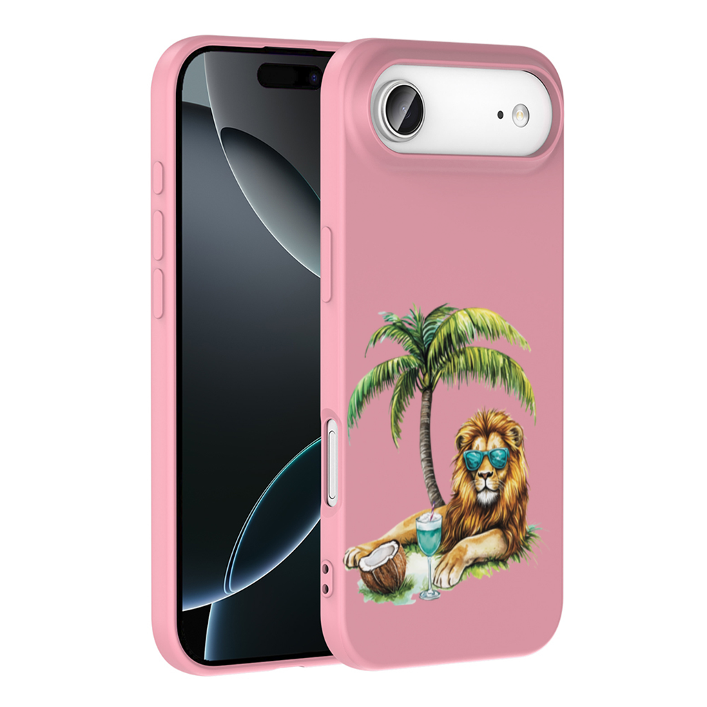 Summer Vibe Lion Under Palm Tree İphone 17 Air Case