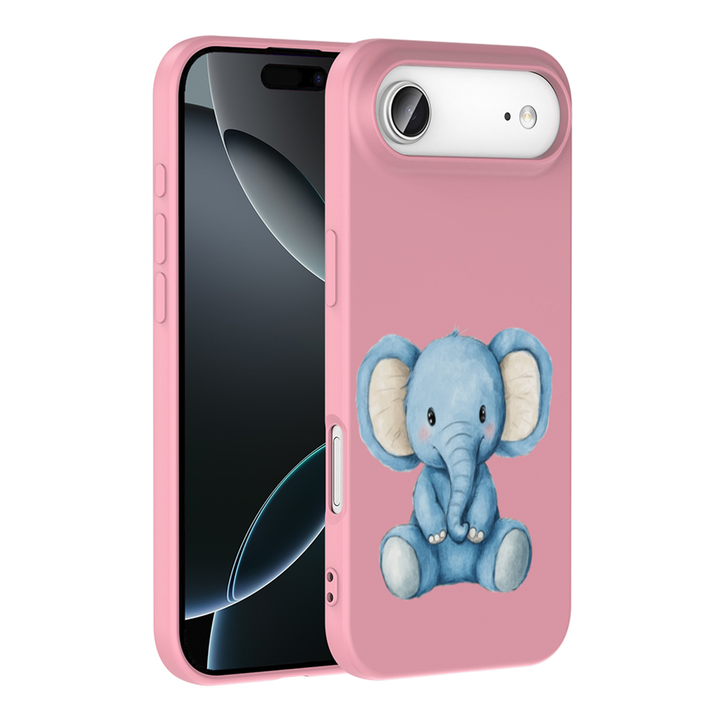 Mavi Suluboya Bebek Fil iPhone 17 Air Kılıfı