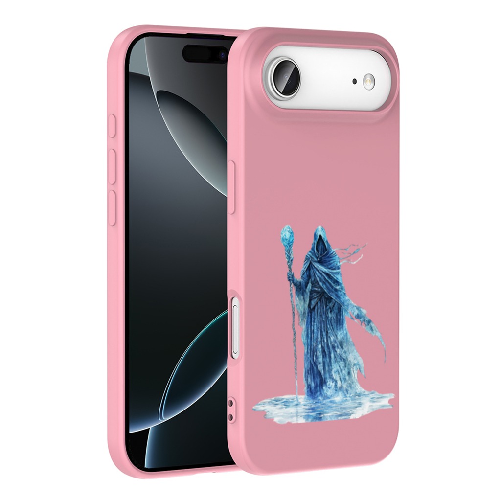 Blue Frost Mage Hooded Wizard Staff İphone 17 Air Case