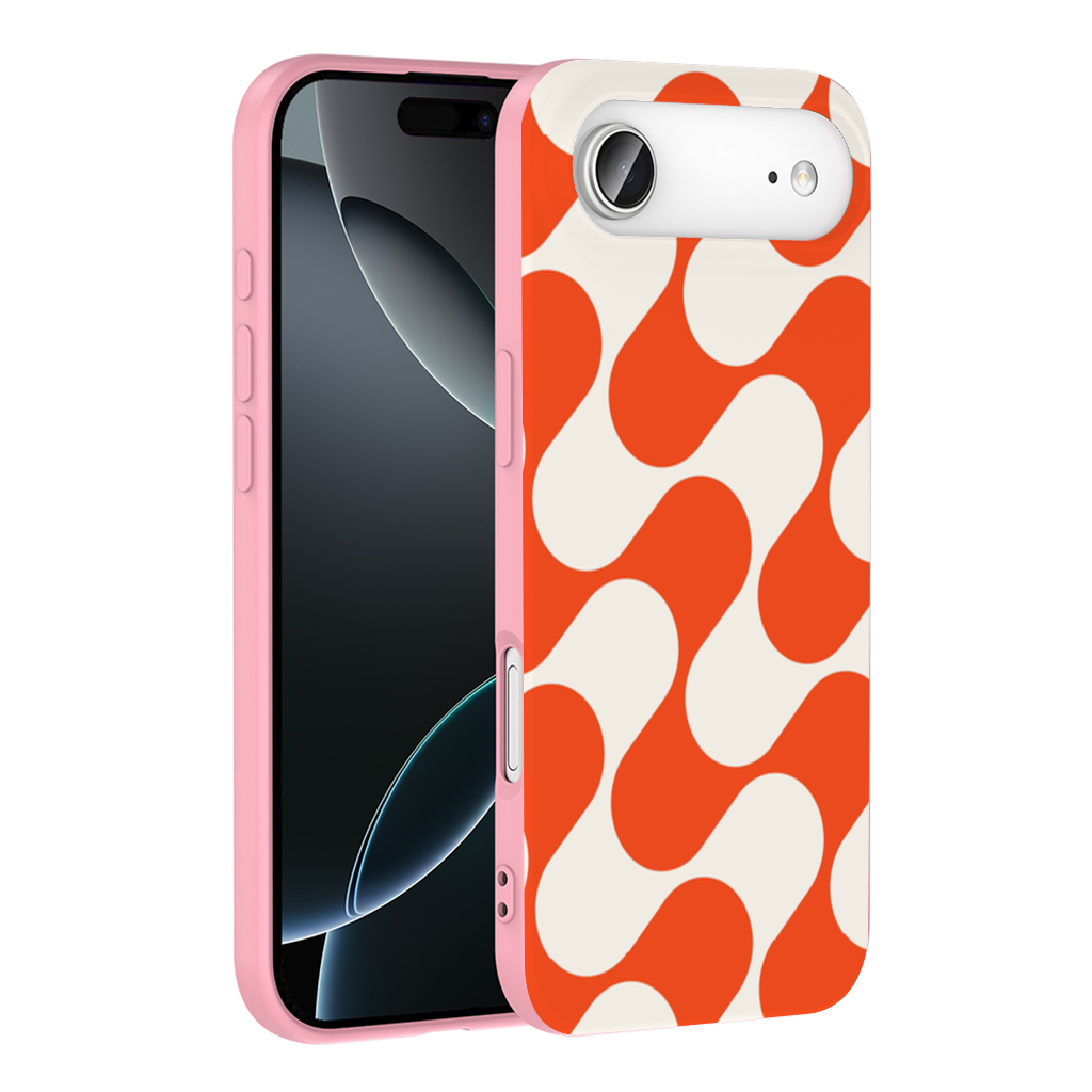 Retro 70s Orange Cream Groovy Curves 