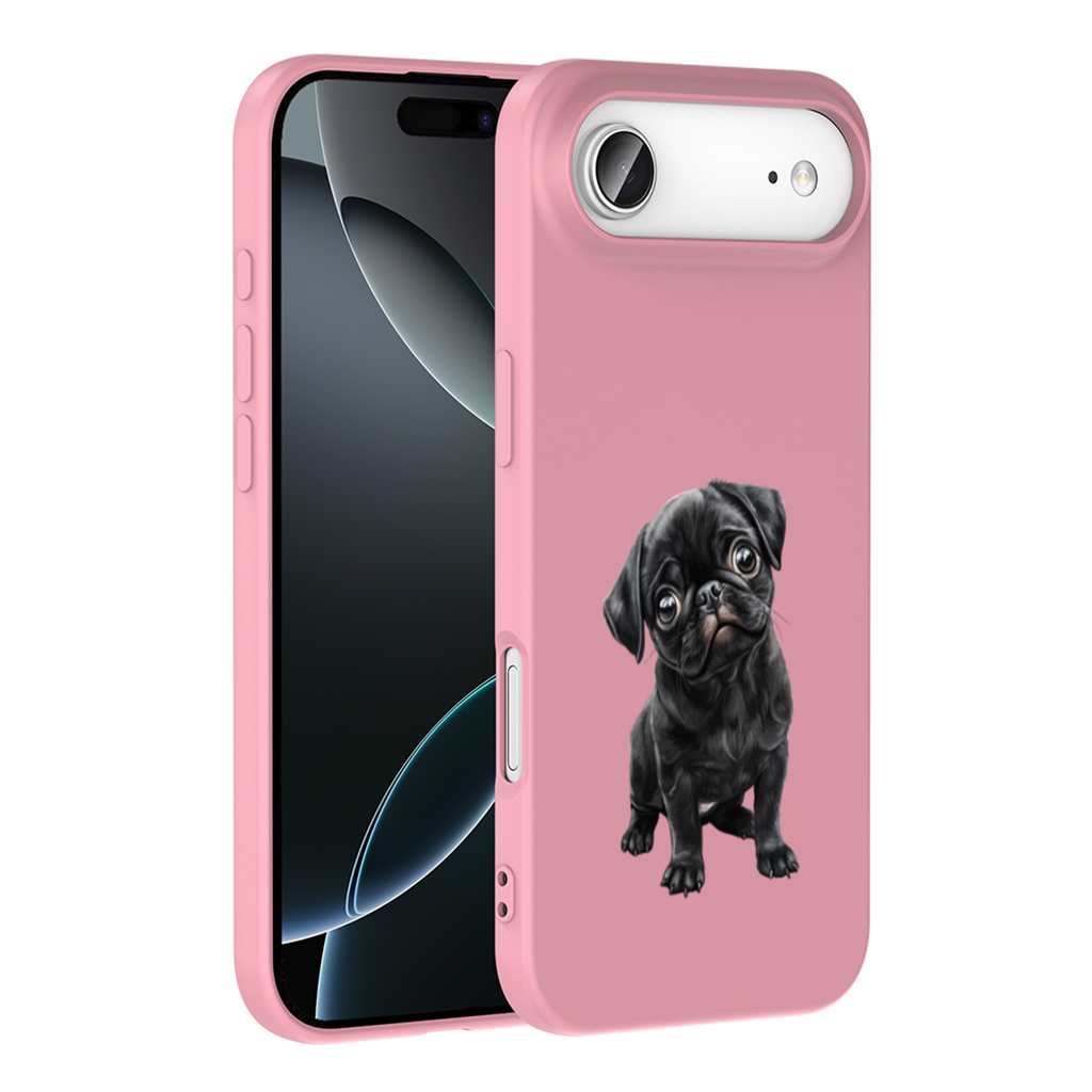 Innocent Black Pug Puppy 