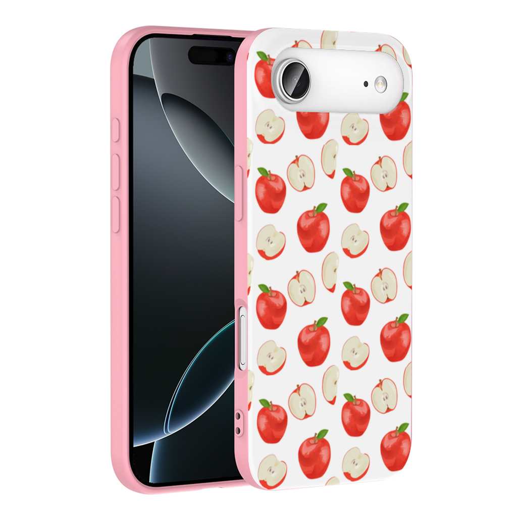 Kırmızı Elma Dilimleri iPhone 17 Air Kılıfı
