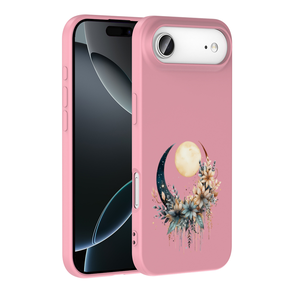 Boho Ay ve Botanik Çiçekler iPhone 17 Air Kılıfı