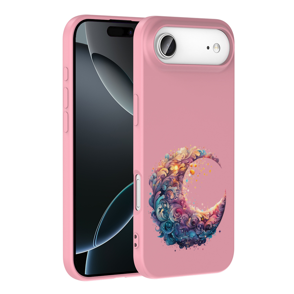 Colorful Swirled Celestial Moon İphone 17 Air Case
