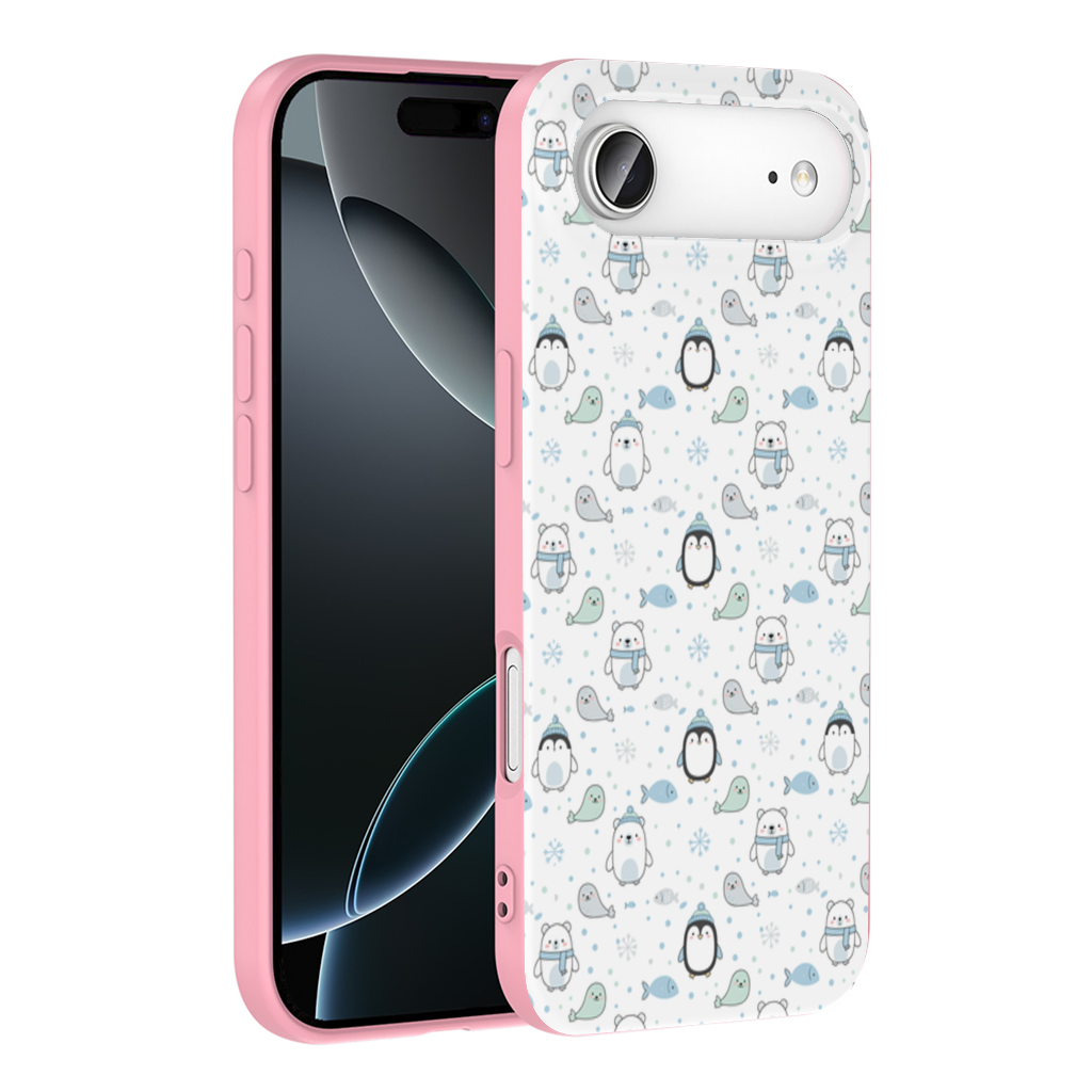 Cute Arctic Animals Winter Pattern İphone 17 Air Case