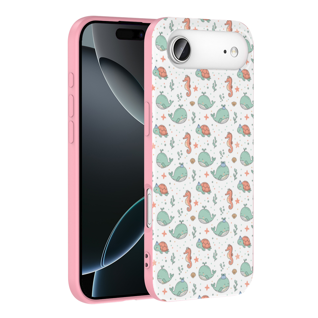 Cute Sea Animals Pattern İphone 17 Air Case