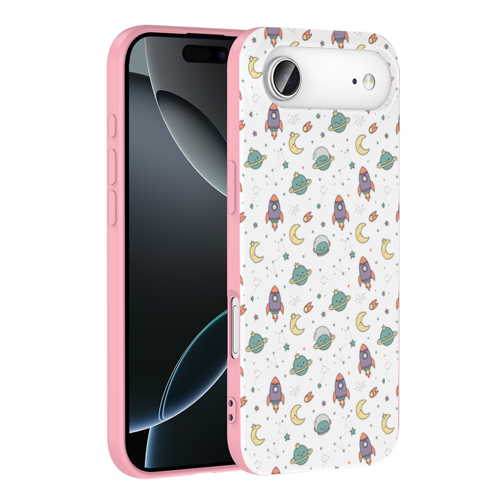 Cute Space Rocket Pattern İphone 17 Air Case