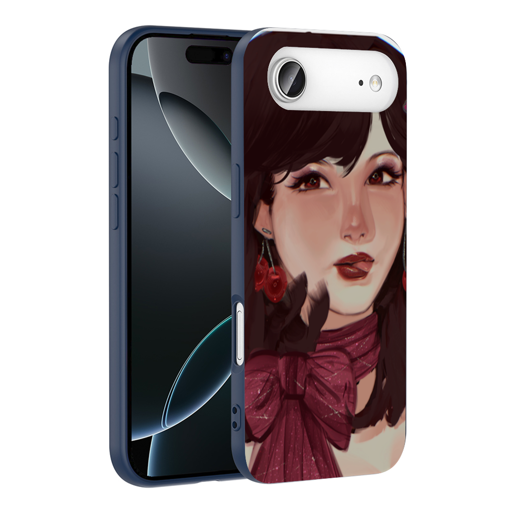 Girl with Cherry Earrings İphone 17 Air Case