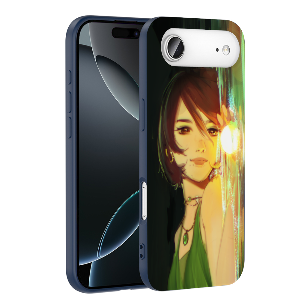 Sunset Glow Anime Girl Illustration İphone 17 Air Case