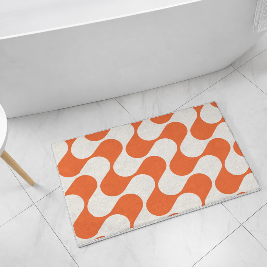 Seamless repeating pattern Bath Mat