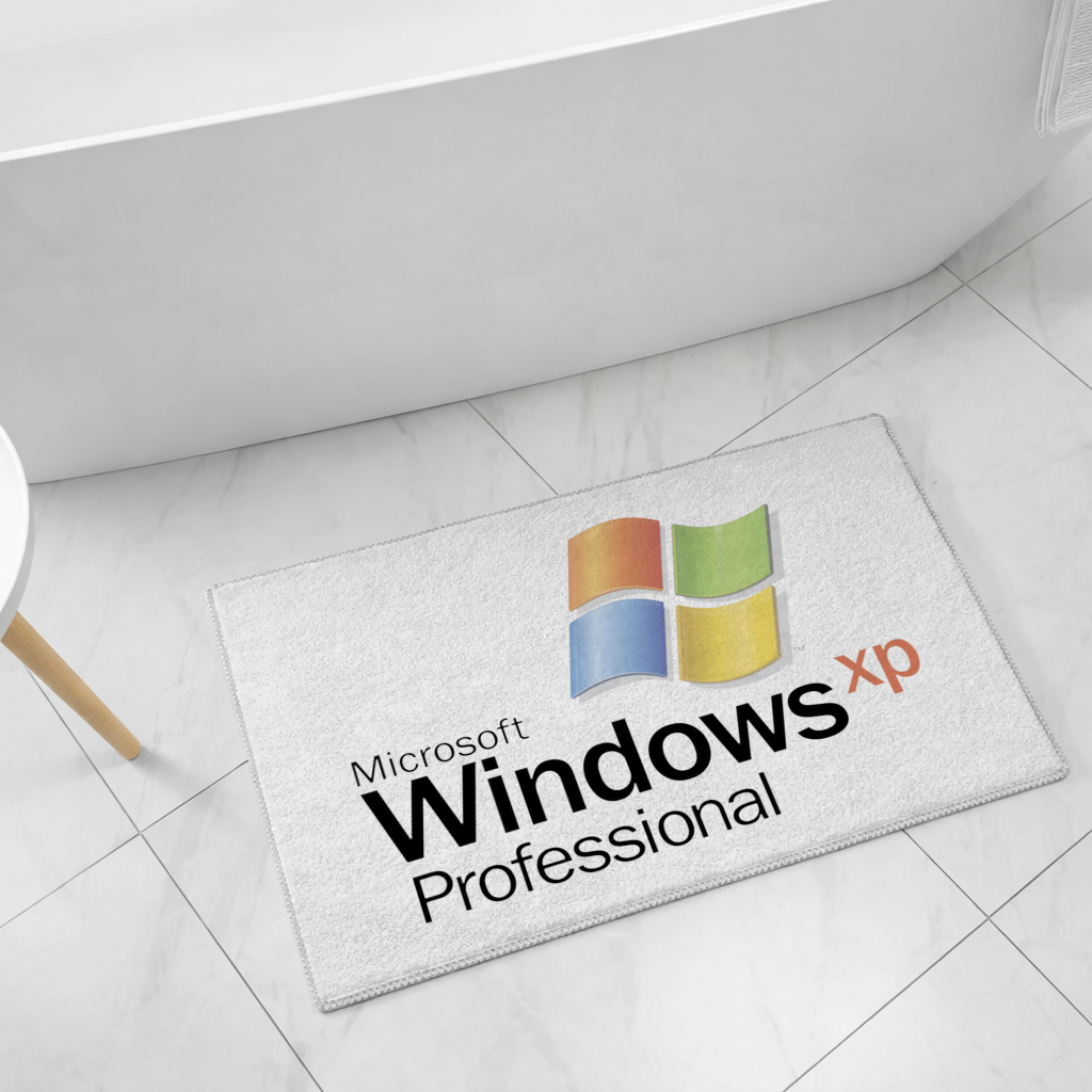 Digital Nostalgia Windows XP Iconic Logo Bath Mat