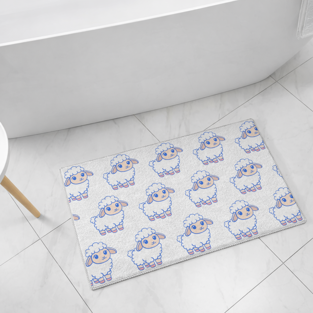 Cute Kawaii Lamb Bath Mat