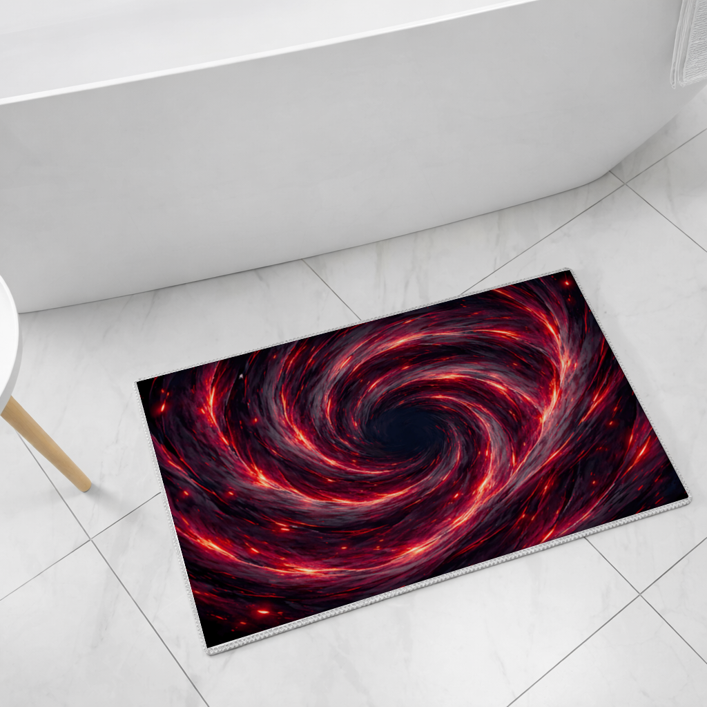 Uchiha Brothers Eternal Black Flames of Amaterasu Bath Mat