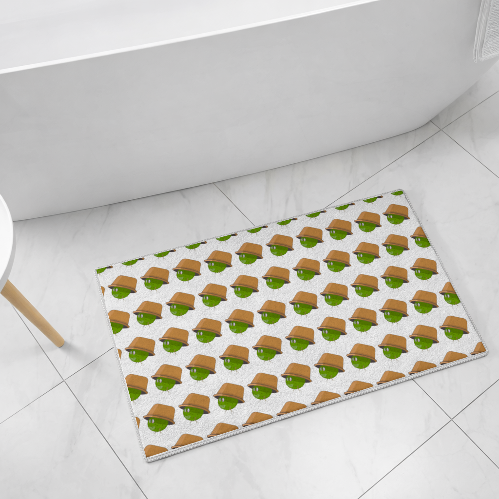 fakemon cactuse character-plant monster cactuse Bath Mat