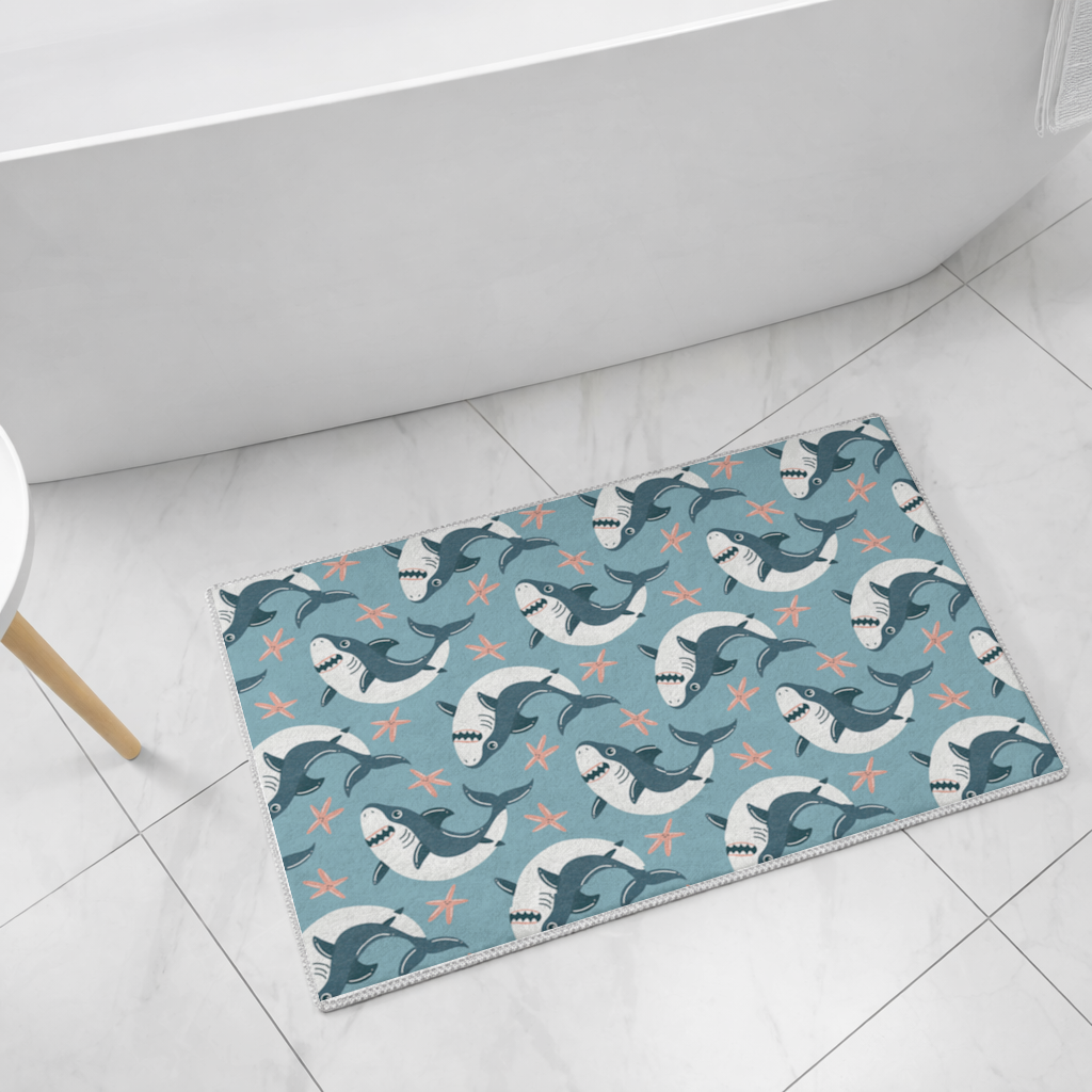 Smiling Shark Bath Mat