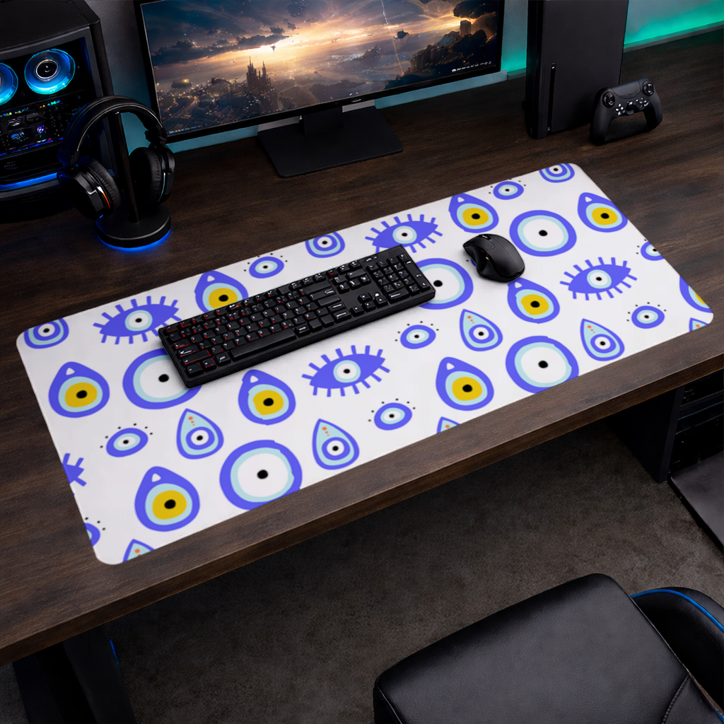 Evil Eye Pattern Mouse Pad