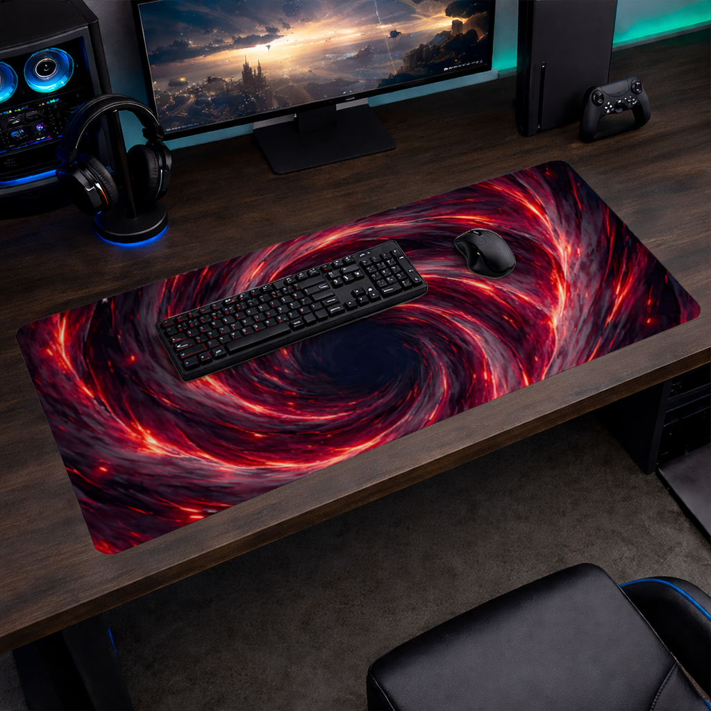 Uchiha Brothers Eternal Black Flames of Amaterasu Mouse Pad