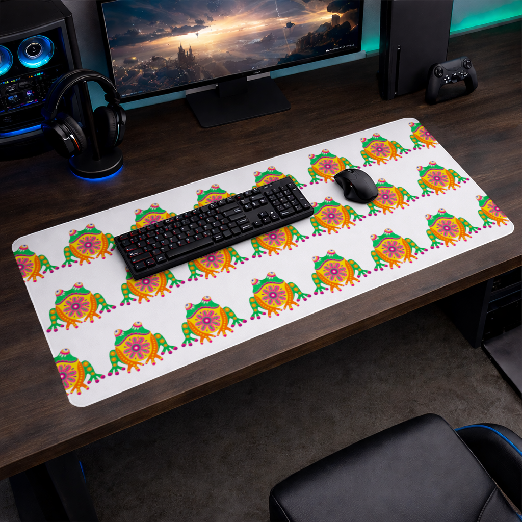 Mexican Alebrije Frog Mouse Pad