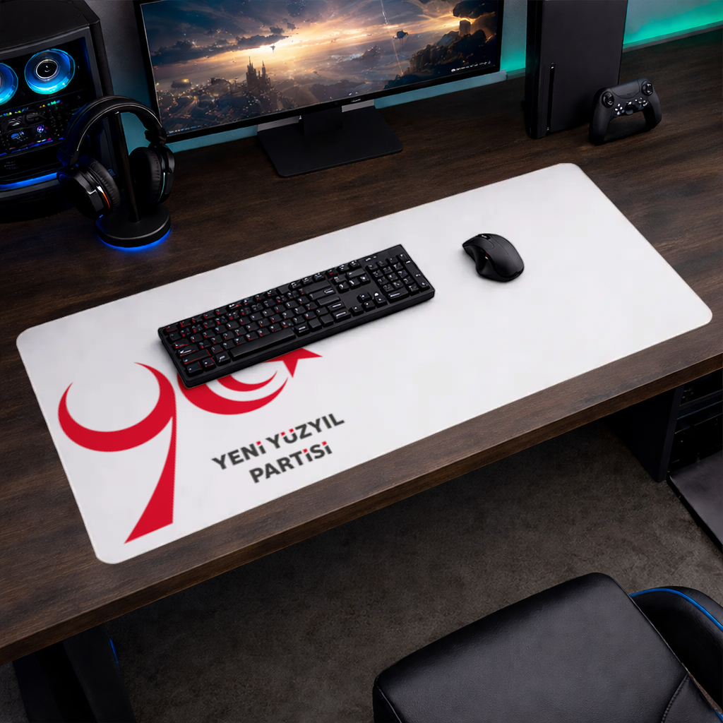 The Yeni Yüzyıl Party Logo on a White Background Mouse Pad