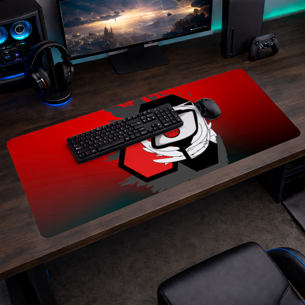 Mystic Red Eye Hexagon Mouse Pad