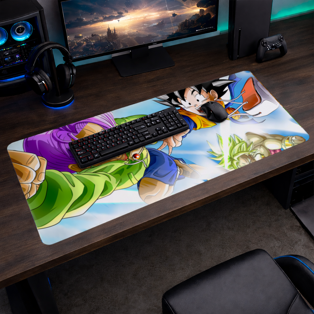 Energy Blast Anime Sky Battle Mouse Pad