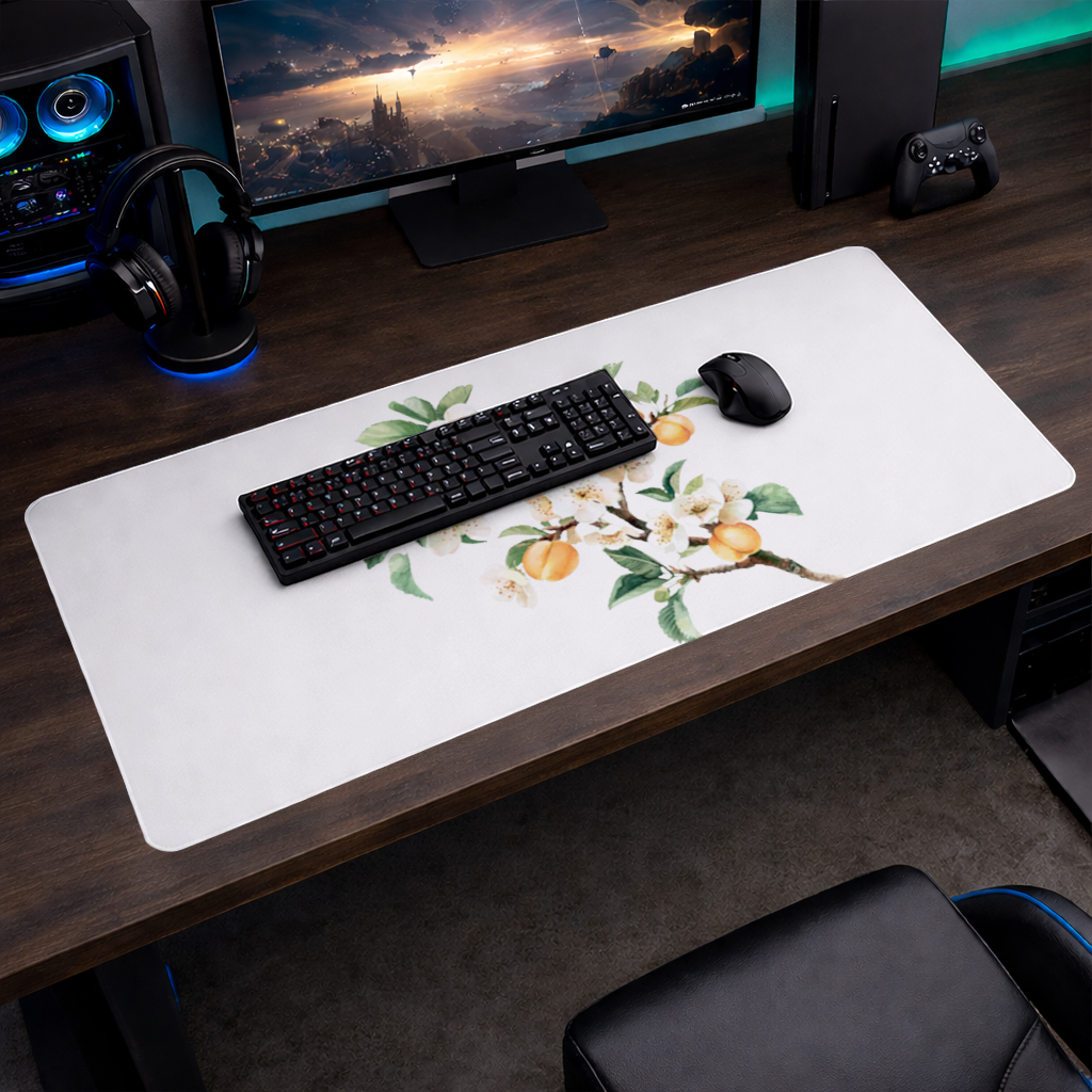 Kayısı Çiçeği ve Meyve Dalı Mouse Pad
