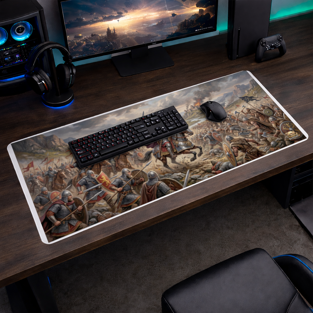 Epic Battle Scene Mouse Pad