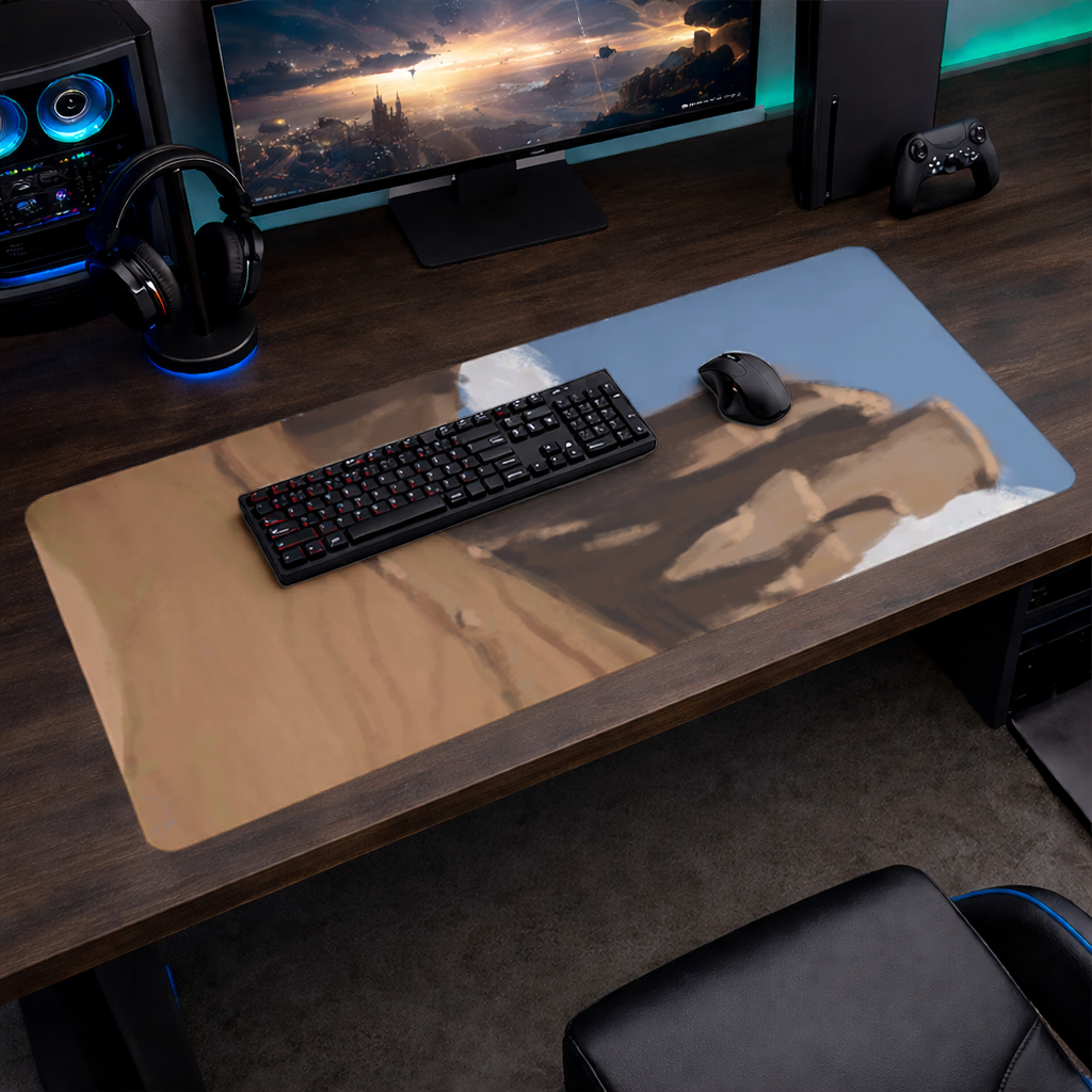 Desert Monolith Stylized Environment Concept Mouse Pad