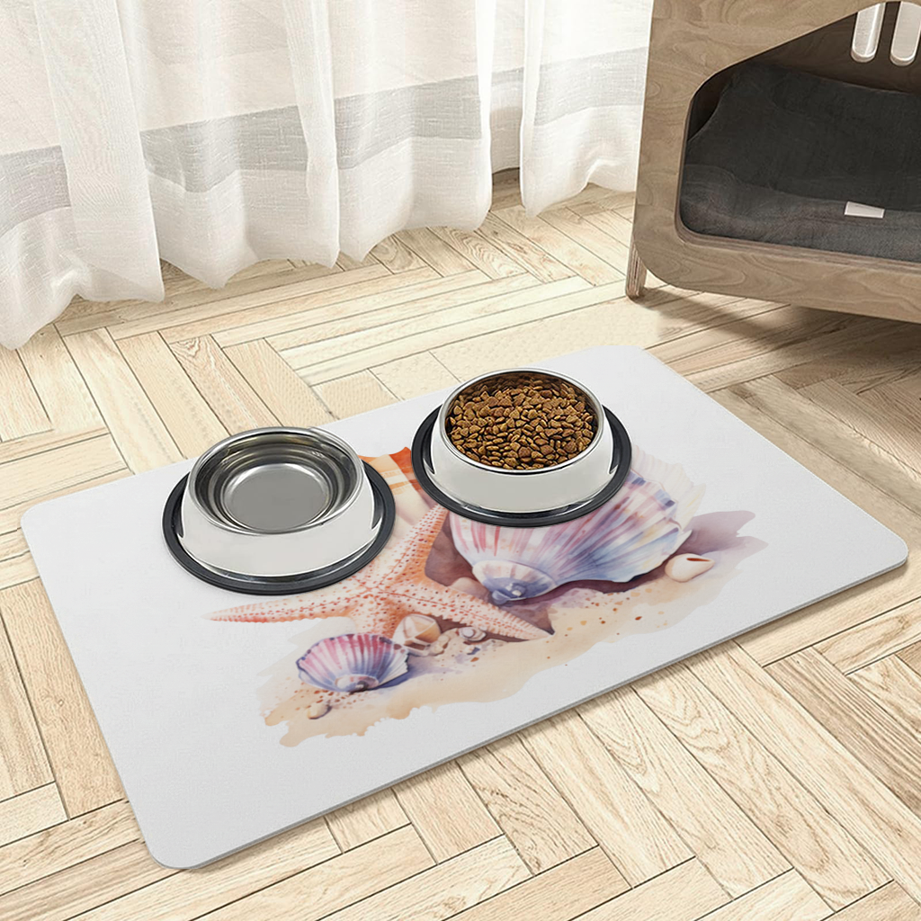 Suluboya Sahil Deniz Kabukları Evcil Hayvan Besleme Matı