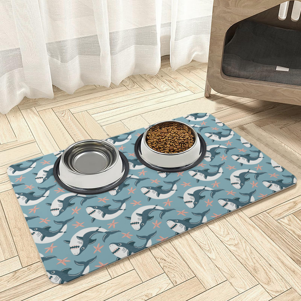 Smiling Shark Pet Feeding Mat