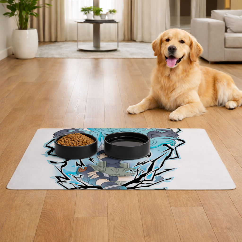 Kakashi Hatake  The Copy Ninja of the Leaf Pet Feeding Mat