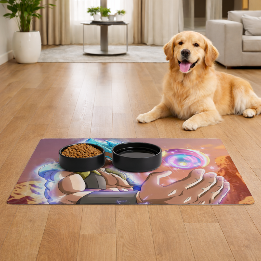 Blue Haired Warrior with Energy Orb 