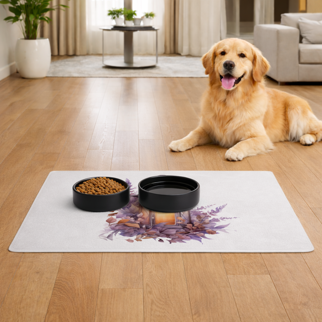 Cottagecore Lavender and Leaves Lantern 