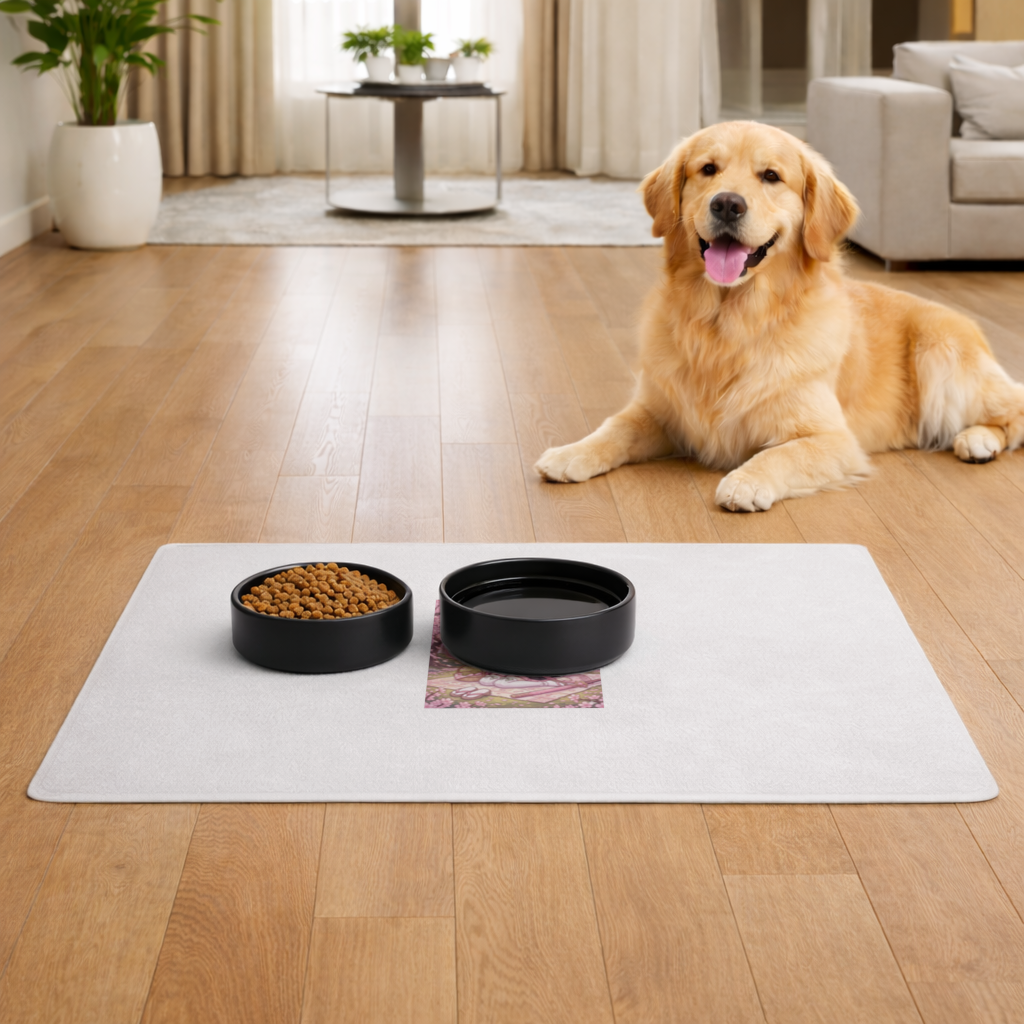 Hanami hokiralı halı Pet Feeding Mat