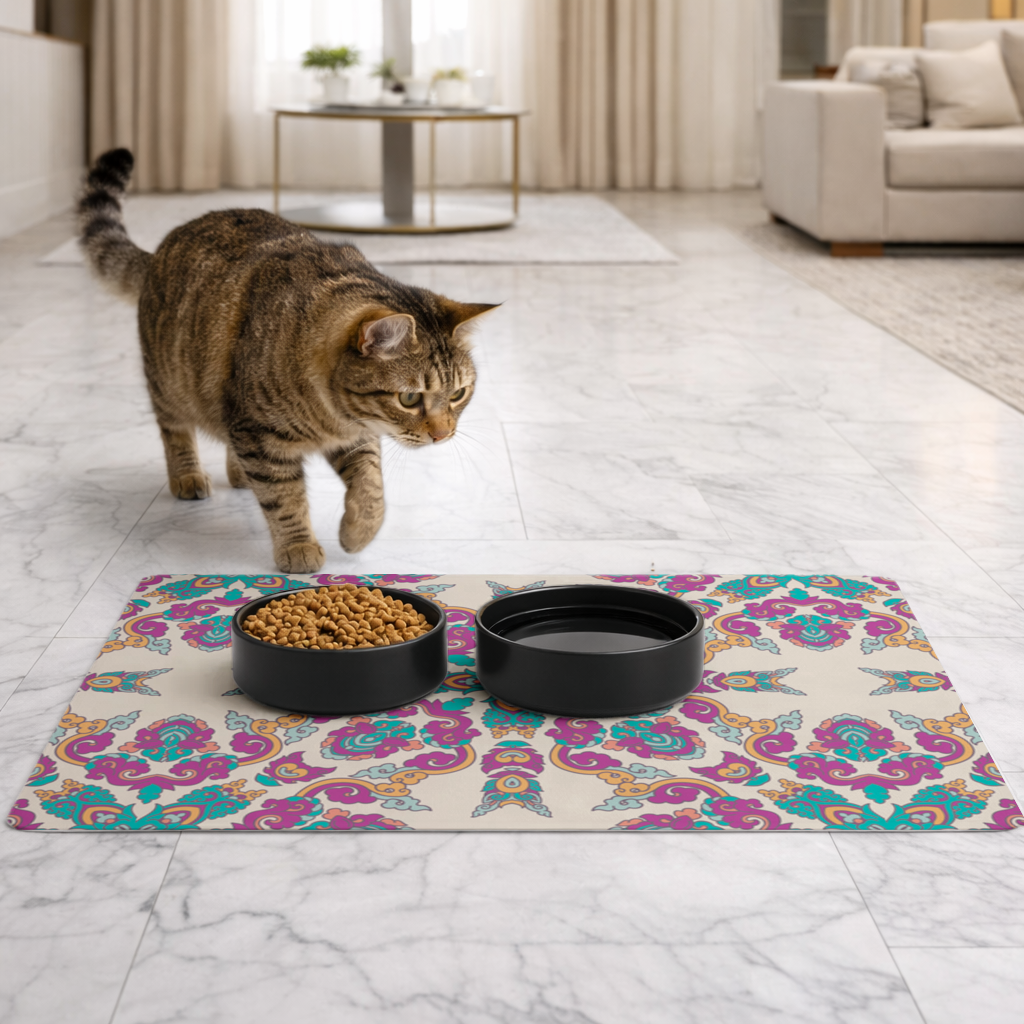 Colorful Oriental Symmetrical Mandala Pattern 