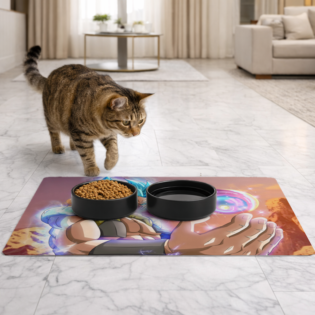 Blue Haired Warrior with Energy Orb 