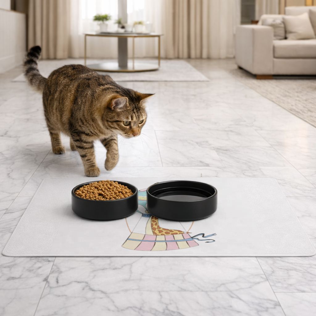 Özgür Zürafa Pet Feeding Mat