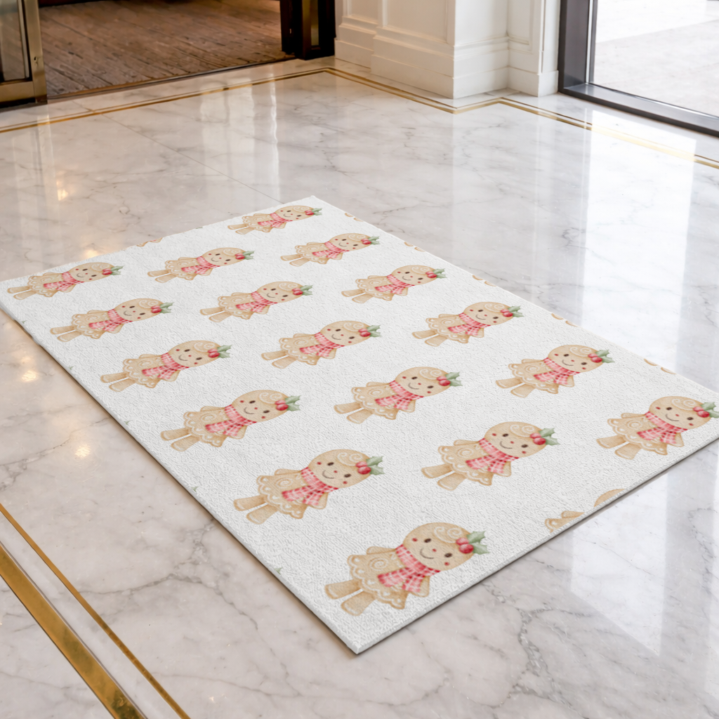 Cute Gingerbread Cookie Character Doormat