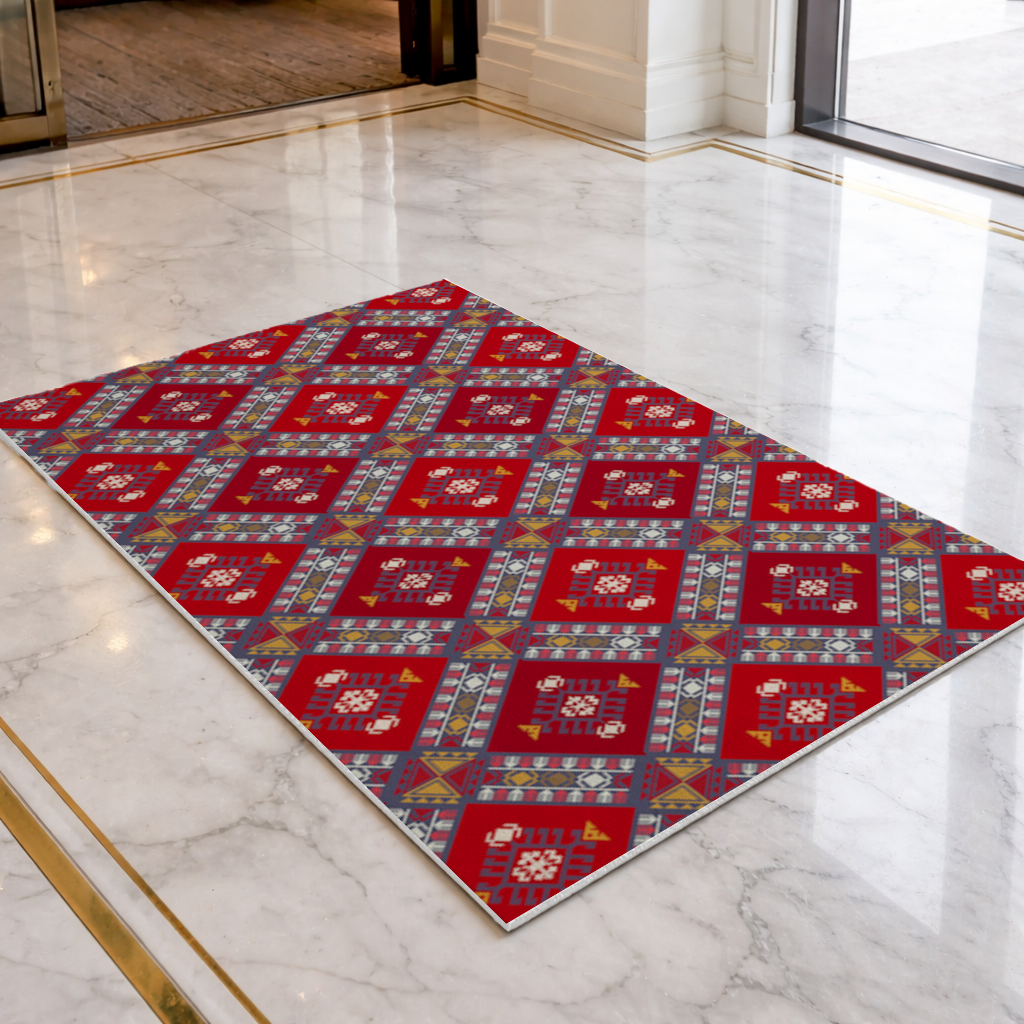 Traditional Kilim Pattern Motif Doormat