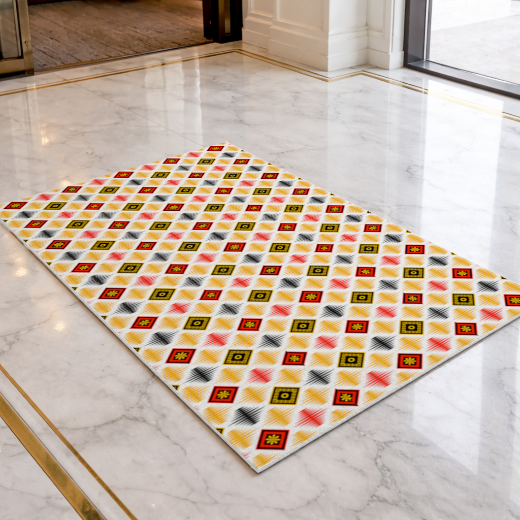 Vibrant Ethnic Geometric Motif Doormat