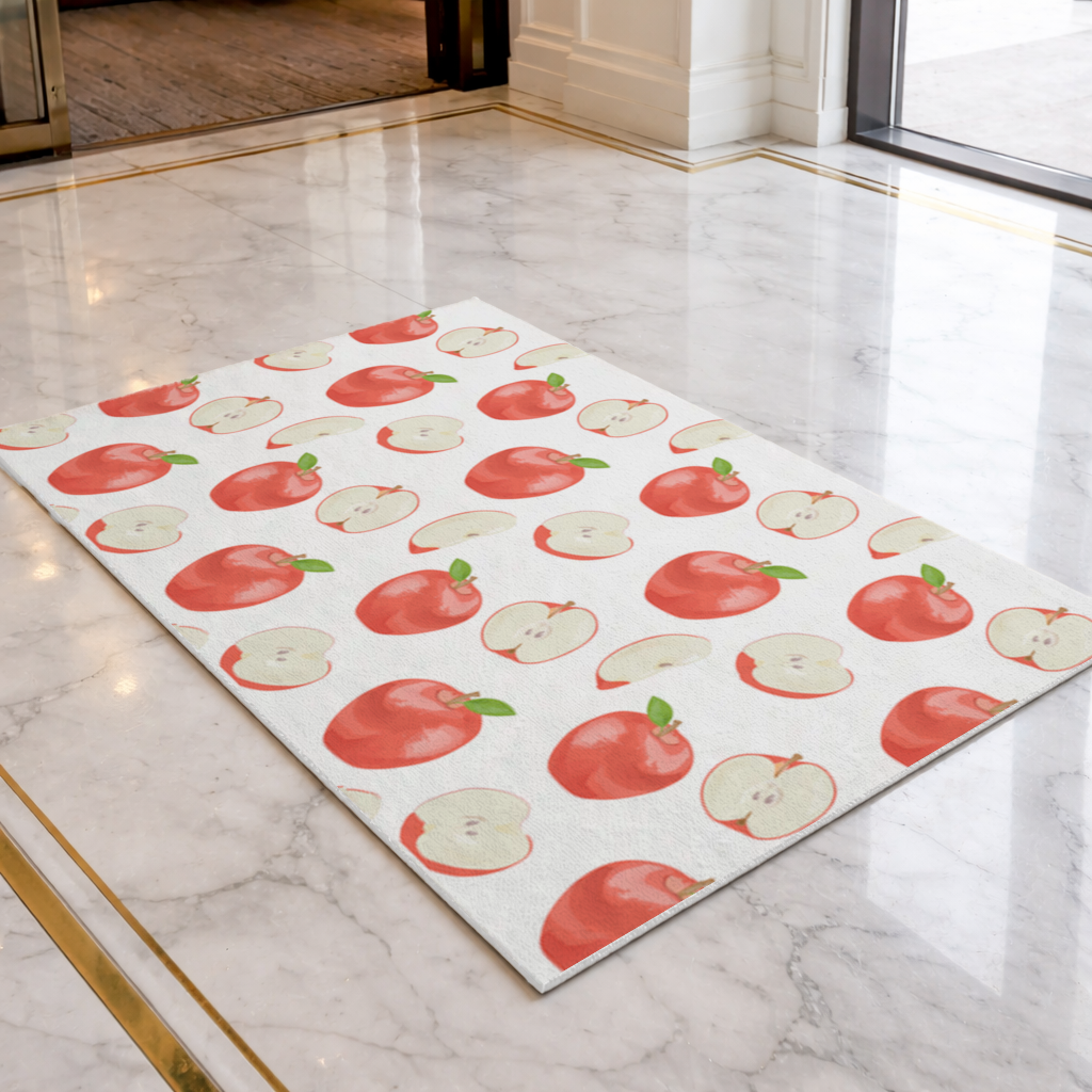Red Apple Slices Doormat