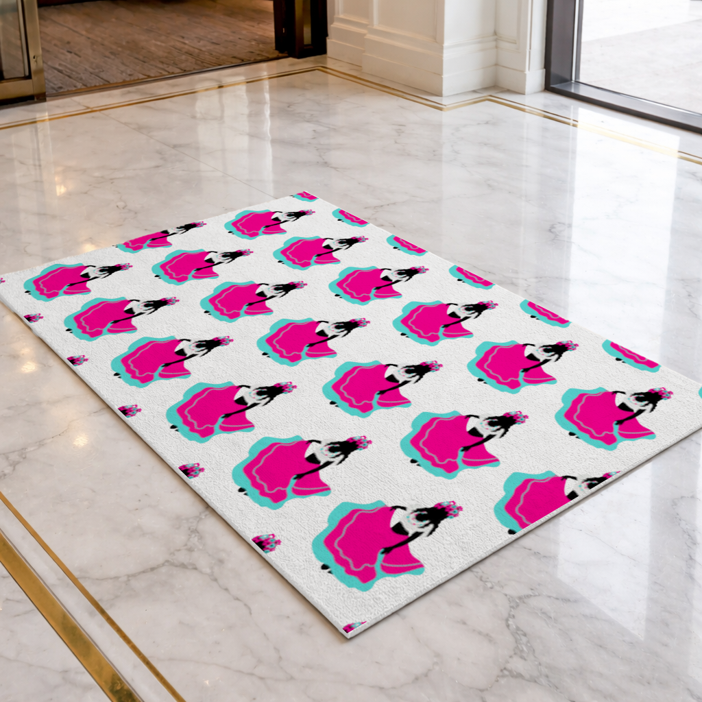 Mexican Folklorico Dancer Silhouette Doormat