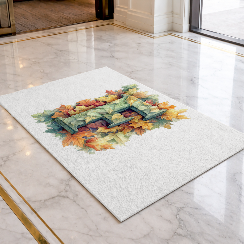 Autumn Leaf Monogram F Doormat